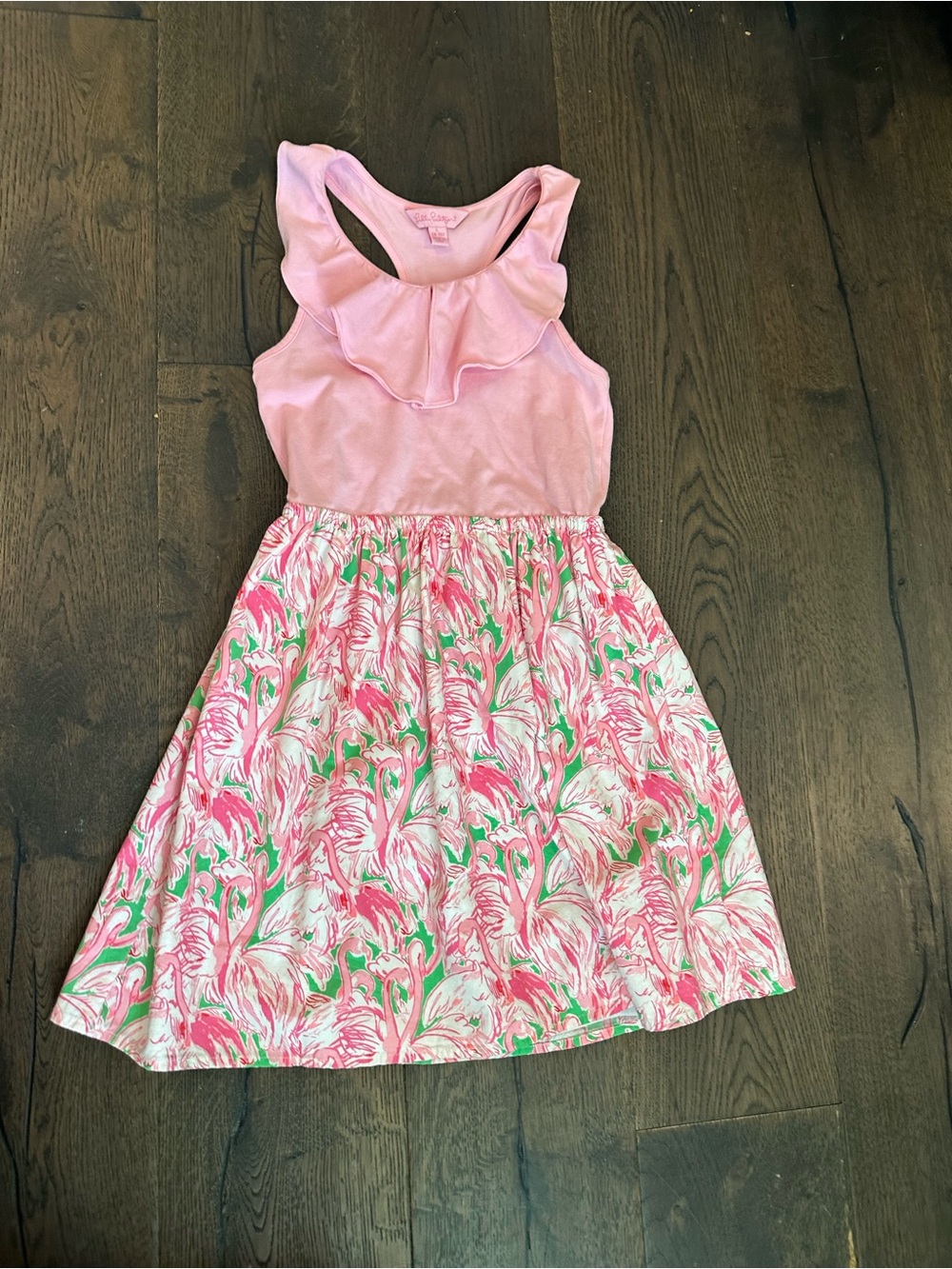Lilly Pulitzer Pink Ruffle Tank Dress